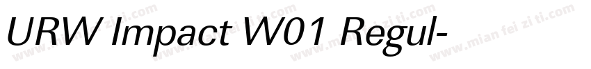 URW Impact W01 Regul字体转换